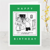 Echtgenoot wil geen vraagstellende Cartoon Kaart (Gele Bloem)