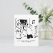 Echtgenoot wil geen vragen stellen briefkaart (Staand voorkant)