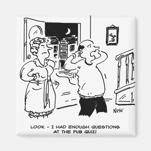 Echtgenoot wil geen vragen stellen magneet (Voorkant)