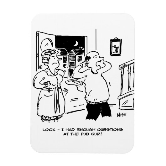 Echtgenoot wil geen vragen stellen magneet (Verticaal)