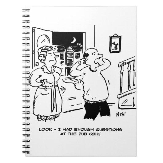 Echtgenoot wil geen vragen stellen notitieboek (Voorkant)