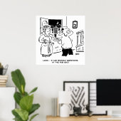 Echtgenoot wil geen vragen stellen poster (Thuiskantoor)