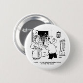 Echtgenoot wil geen vragen stellen ronde button 5,7 cm (Voorkant /achterkant)