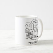 Echtgenoot zegt dat ze hebben rijden opgedoken gra koffiemok (Voorkant rechts)