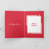 Echtgenoot zilver 25e verjaardag rood kaart (Binnen)