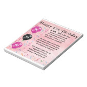 Echtgenote - 40e verjaardag notitieblok (Linkerzijde)