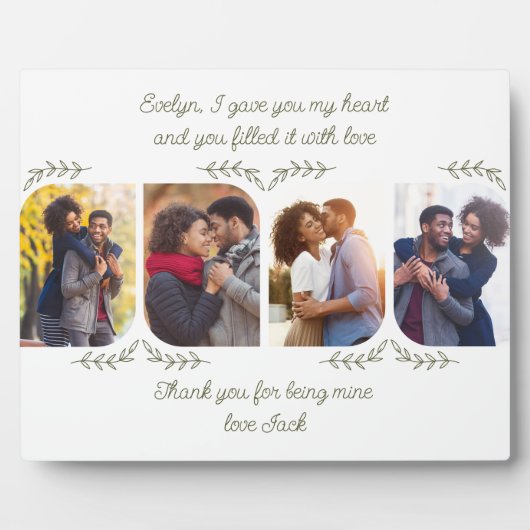 Echtgenote 4 Verticale woorden van fotoliefhebberi Fotoplaat (Voorkant)