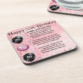 Echtgenote - 50e verjaardag drankjes onderzetter (Linkerzijde)