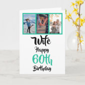 Echtgenote 60e verjaardag Moderne sjabloon Afbeeld (Gele Bloem)