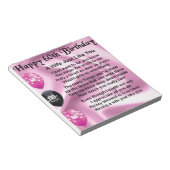 Echtgenote - 60e verjaardag notitieblok (Schuin)