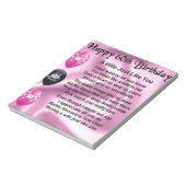 Echtgenote - 60e verjaardag notitieblok (Linkerzijde)