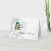 Echtgenote 75e verjaardag bloemen kaart (Voorkant)