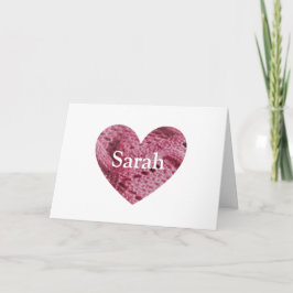 Echtgenote 7th Weddenschap Jubileum roze hartkaart Kaart