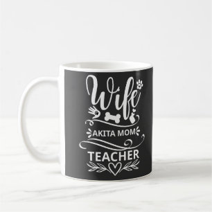Echtgenote Akita Mam Leraar Grappige Hondenliefheb Koffiemok