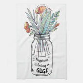 Echtgenote-art geluk is een GiGiGi Theedoek (Verticaal)