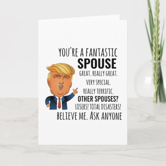 Echtgenote beste cadeau kaart (Voorkant)