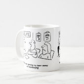 Echtgenote besteedt het biergeld van de echtgenoot koffiemok (Voorkant links)