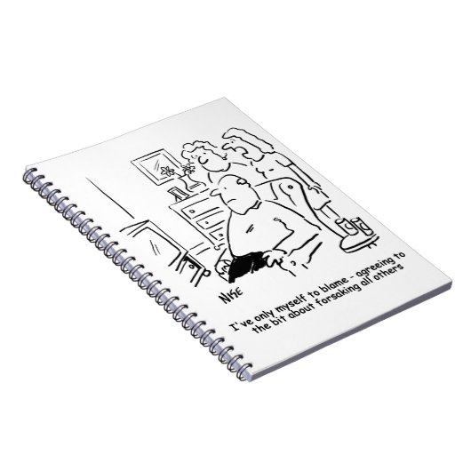 Echtgenote betreurt haar trouwstem notitieboek (Rechterzijde)