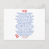 Echtgenote Briefkaart (Voorkant)