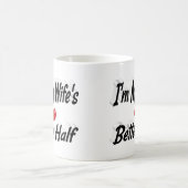 Echtgenote citaat zwarte tekst koffiemok (Center)