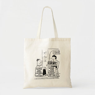 Echtgenote en 3 kinderen ter ondersteuning van tote bag