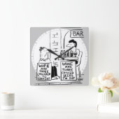 Echtgenote en 3 kinderen ter ondersteuning van vierkante klok (Huis)