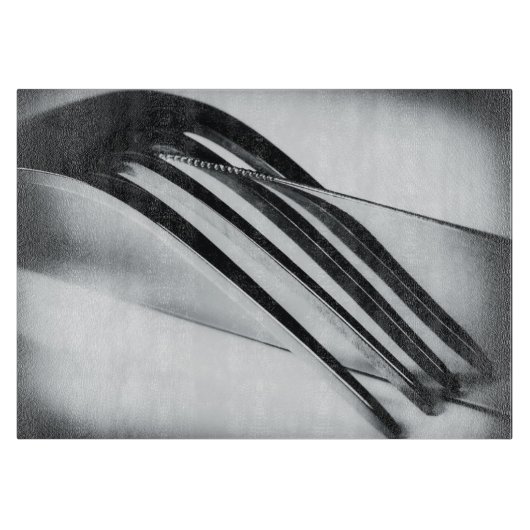 Echtgenote en vork snijplank (Voorkant)