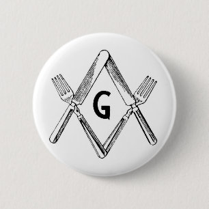 Echtgenote en vorkgraad ronde button 5,7 cm