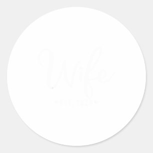Echtgenote est 2026 pas getrouwd koppel huwelijksr ronde sticker