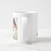 Echtgenote Foto blauwe Giant Coffee Mok (Achterkant)