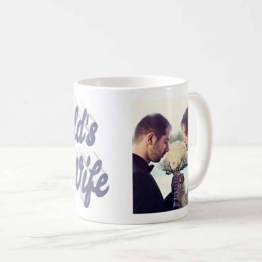 Echtgenote foto grijze koffie Mok (Voorkant rechts)