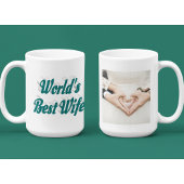 Echtgenote Foto groene tekst Giant Coffee Mok