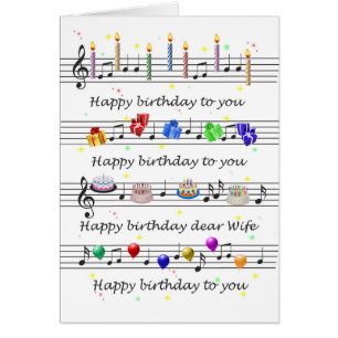 Echtgenote Funny Happy Birthday Song Sheet Music