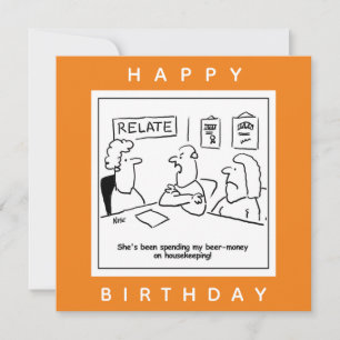 Echtgenote geeft zijn bijengeld uit aan de Cartoon Kaart