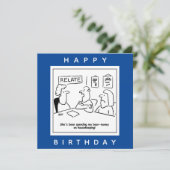 Echtgenote geeft zijn bijengeld uit aan de Cartoon Kaart (Staand voorkant)