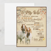 Echtgenote Geliefde | Voor Mijn Echtgenote Ik Hou Feestdagenkaart (Voorkant / Achterkant)