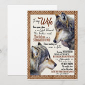 Echtgenote Geliefde | Voor mijn vrouw, ik hou van  Kaart (Voorkant / Achterkant)