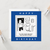 Echtgenote gelooft niet dat Pub een Cartoon voor d Kaart (Voorkant / Achterkant in situ)