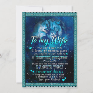 Echtgenote Gifts Brief aan mijn vrouw-liefde van Kaart