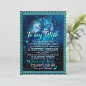 Echtgenote Gifts | Brief aan mijn vrouw-liefde van Kaart (Staand voorkant)