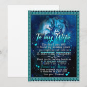 Echtgenote Gifts | Brief aan mijn vrouw-liefde van Kaart (Voorkant / Achterkant)