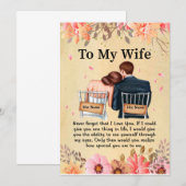 Echtgenote Gifts | Brief aan mijn vrouw-liefde van Kaart (Voorkant / Achterkant)