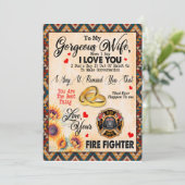 Echtgenote Gifts | Brief aan mijn vrouw-liefde van Kaart (Staand voorkant)