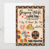 Echtgenote Gifts | Brief aan mijn vrouw-liefde van Kaart (Voorkant / Achterkant)