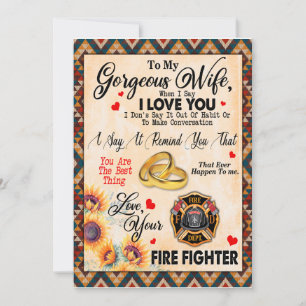 Echtgenote Gifts   Brief aan mijn vrouw-liefde van Kaart