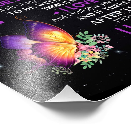 Echtgenote Gifts | Brief aan mijn vrouw van Husban Foto Afdruk (Hoek)