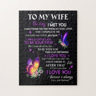 Echtgenote Gifts Brief aan mijn vrouw van Husban Legpuzzel