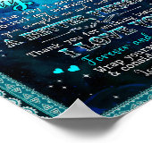 Echtgenote Gifts | Brief aan mijn vrouw waar ik va Poster (Hoek)