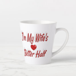 Echtgenote grappige rode tekst latte mok