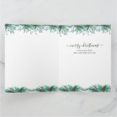 Echtgenote Hart Foto Collage Holly Mistletoe Kerst Kaart (Binnen)